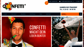 What Confetti.de website looked like in 2016 (7 years ago)