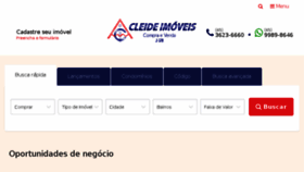 What Cleideimoveis.com.br website looked like in 2016 (7 years ago)