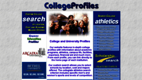 What Collegeprofiles.com website looked like in 2016 (7 years ago)