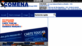 What Comena.fr website looked like in 2016 (9 years ago)