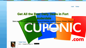 What Cuponic.com website looked like in 2011 (12 years ago)