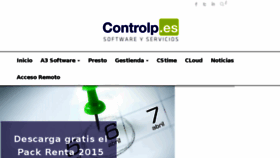 What Controlp.es website looked like in 2016 (7 years ago)