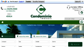 What Condominioimoveis.com website looked like in 2016 (7 years ago)
