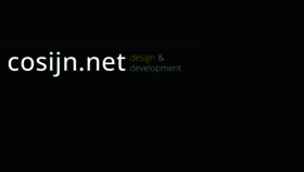 What Cosijn.net website looked like in 2016 (7 years ago)