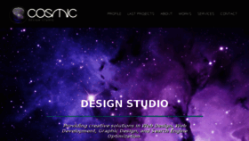 What Cosmicdesignstudio.com website looked like in 2016 (7 years ago)