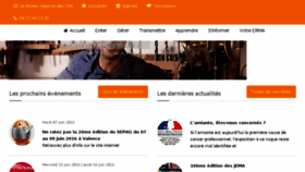 What Crm-rhonealpes.fr website looked like in 2016 (7 years ago)