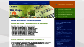 What Cursuri-web-design.ro website looked like in 2016 (7 years ago)
