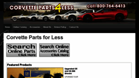 What Corvetteparts4less.com website looked like in 2016 (7 years ago)