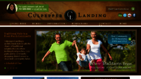What Culpepperlanding.com website looked like in 2016 (7 years ago)