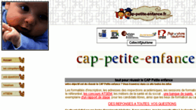 What Cap-petite-enfance.fr website looked like in 2016 (7 years ago)