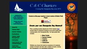 What Cccharters.com website looked like in 2016 (7 years ago)