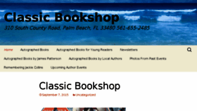 What Classicbookshop.com website looked like in 2016 (7 years ago)