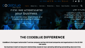 What Codeblue.co.nz website looked like in 2016 (7 years ago)