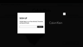 What Calvinkleinpreferred.com website looked like in 2016 (7 years ago)