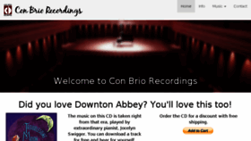 What Conbriorecordings.com website looked like in 2016 (7 years ago)