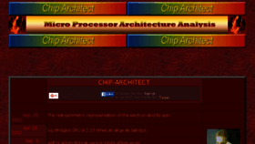 What Chip-architect.com website looked like in 2016 (7 years ago)