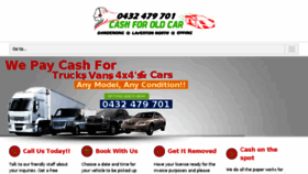 What Cash-for-old-car.com.au website looked like in 2016 (7 years ago)