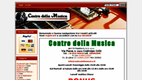 What Centrodellamusica.it website looked like in 2016 (7 years ago)