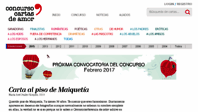 What Concursocartasdeamor.com website looked like in 2016 (7 years ago)