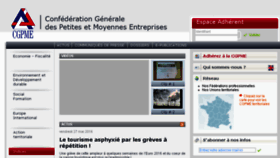 What Cgpme.fr website looked like in 2016 (7 years ago)