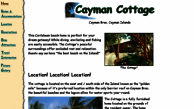 What Caymancottage.com website looked like in 2016 (7 years ago)