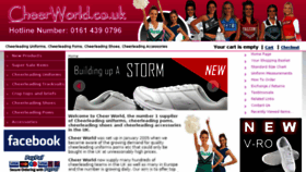 What Cheerworld.co.uk website looked like in 2016 (9 years ago)