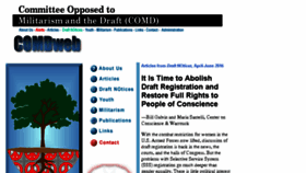 What Comdsd.org website looked like in 2016 (7 years ago)