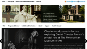 What Chesterwood.org website looked like in 2016 (7 years ago)