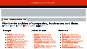 What Company-archive.com website looked like in 2016 (8 years ago)