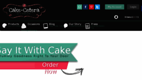 What Cake-cetera.co.uk website looked like in 2016 (7 years ago)