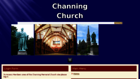 What Channingchurch.org website looked like in 2016 (7 years ago)