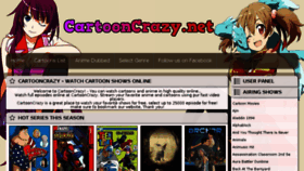 What Cartooncrazy.me website looked like in 2016 (7 years ago)