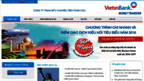 What Chuyentien.vietinbank.vn website looked like in 2016 (7 years ago)