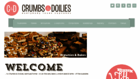 What Crumbsanddoilies.co.uk website looked like in 2016 (7 years ago)