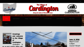 What Cardington.org website looked like in 2016 (7 years ago)