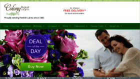 What Colonyfloristonline.com website looked like in 2016 (7 years ago)