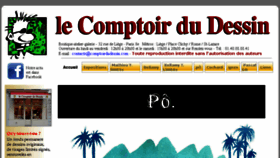 What Comptoirdudessin.com website looked like in 2016 (7 years ago)