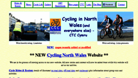 What Cyclingnorthwales.co.uk website looked like in 2016 (7 years ago)