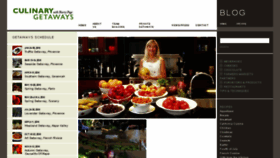 What Culinarygetaways.com website looked like in 2016 (7 years ago)