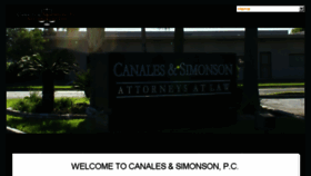 What Canalessimonson.com website looked like in 2016 (7 years ago)