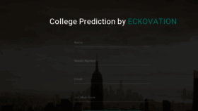 What Collegepredictor.eckovation.com website looked like in 2016 (7 years ago)