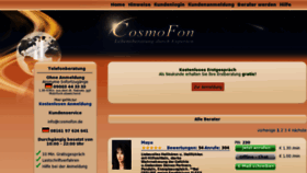 What Cosmofon.de website looked like in 2011 (12 years ago)