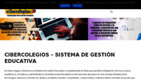 What Cibercolegios.co website looked like in 2016 (7 years ago)