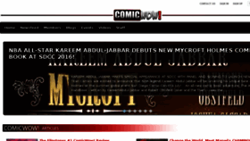 What Comicwow.com website looked like in 2016 (7 years ago)