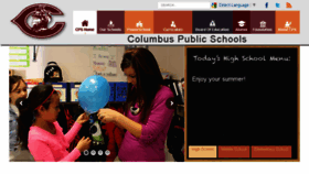 What Columbuspublicschools.org website looked like in 2016 (7 years ago)