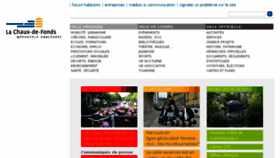 What Chaux-de-fonds.ch website looked like in 2016 (9 years ago)