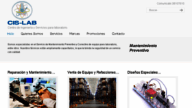 What Cislab.mx website looked like in 2016 (10 years ago)