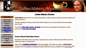 What Coffee-makers-review.com website looked like in 2011 (12 years ago)