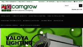 What Camgrow.co.uk website looked like in 2016 (7 years ago)