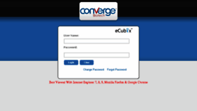 What Converge.ecubix.com website looked like in 2016 (7 years ago)
